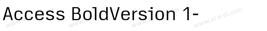 Access BoldVersion 1字体转换
